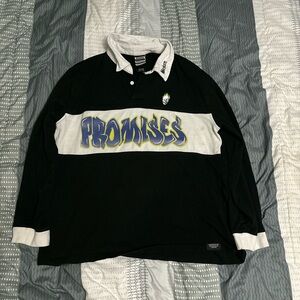 Broken promises long sleeve button up shirt!!